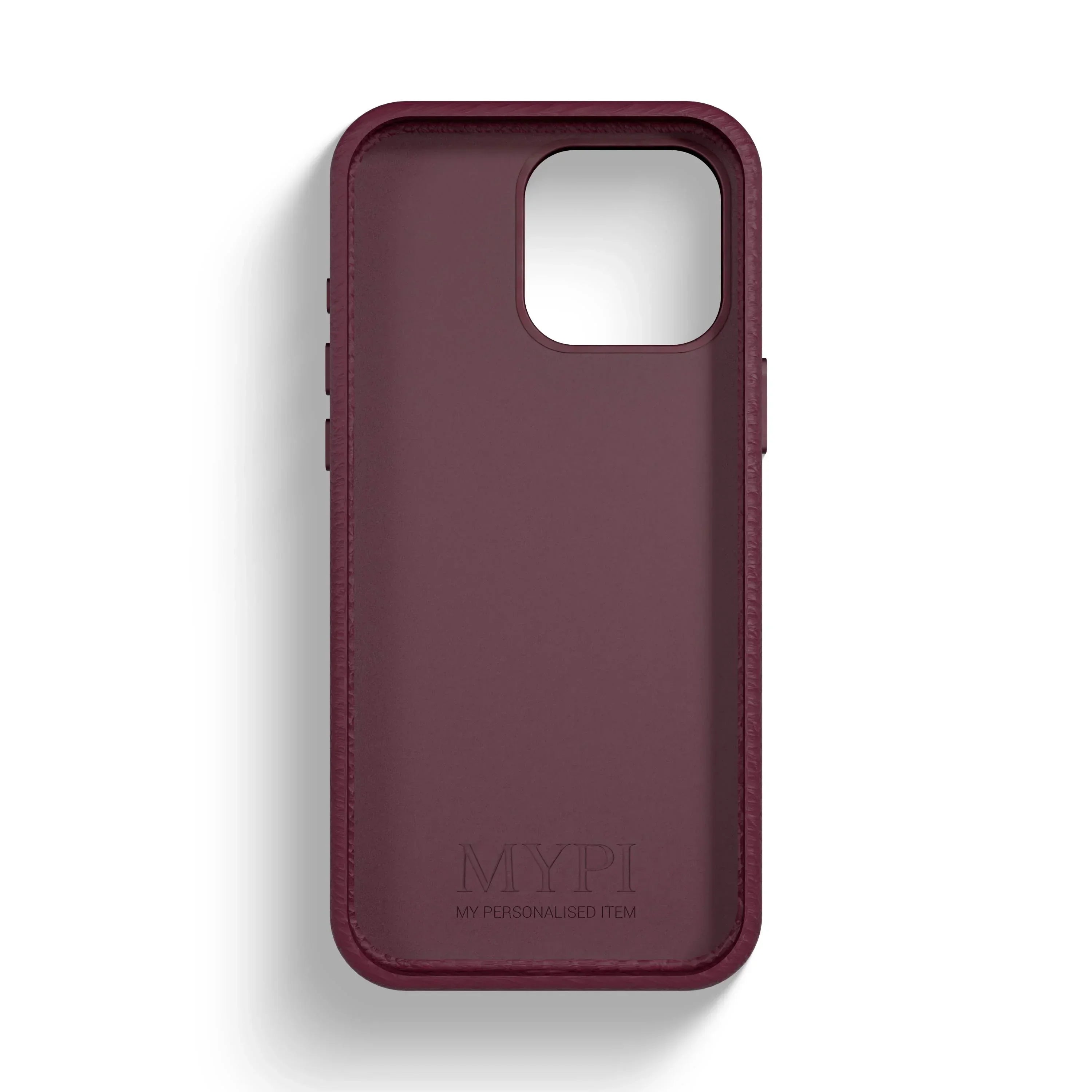 Burgundy Genuine Leather Phone Case