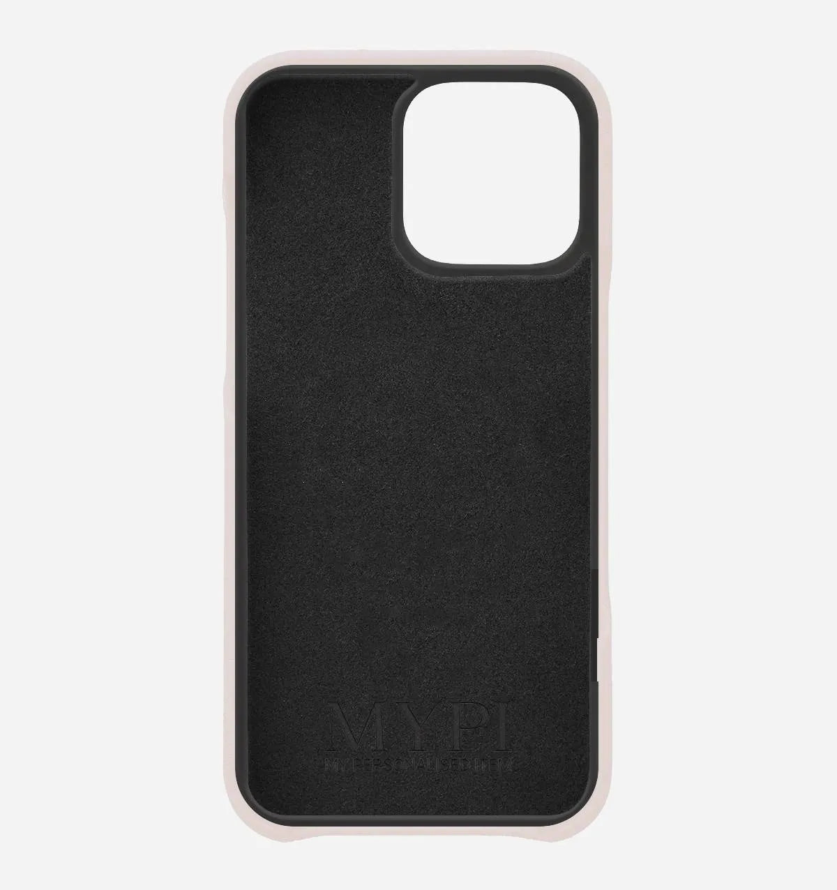 Cream Pebble Leather Phone Case