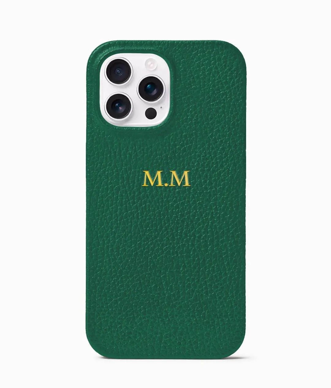 Green Pebble Leather Phone Case