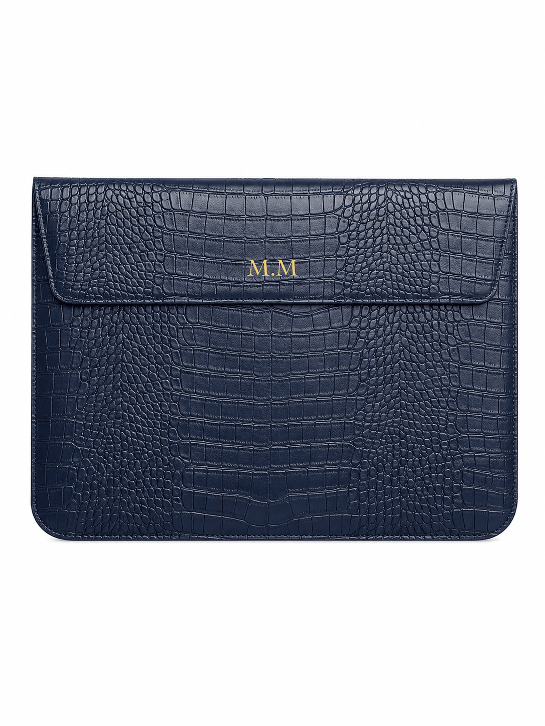 Personalised Leather Laptop Sleeve with Stand