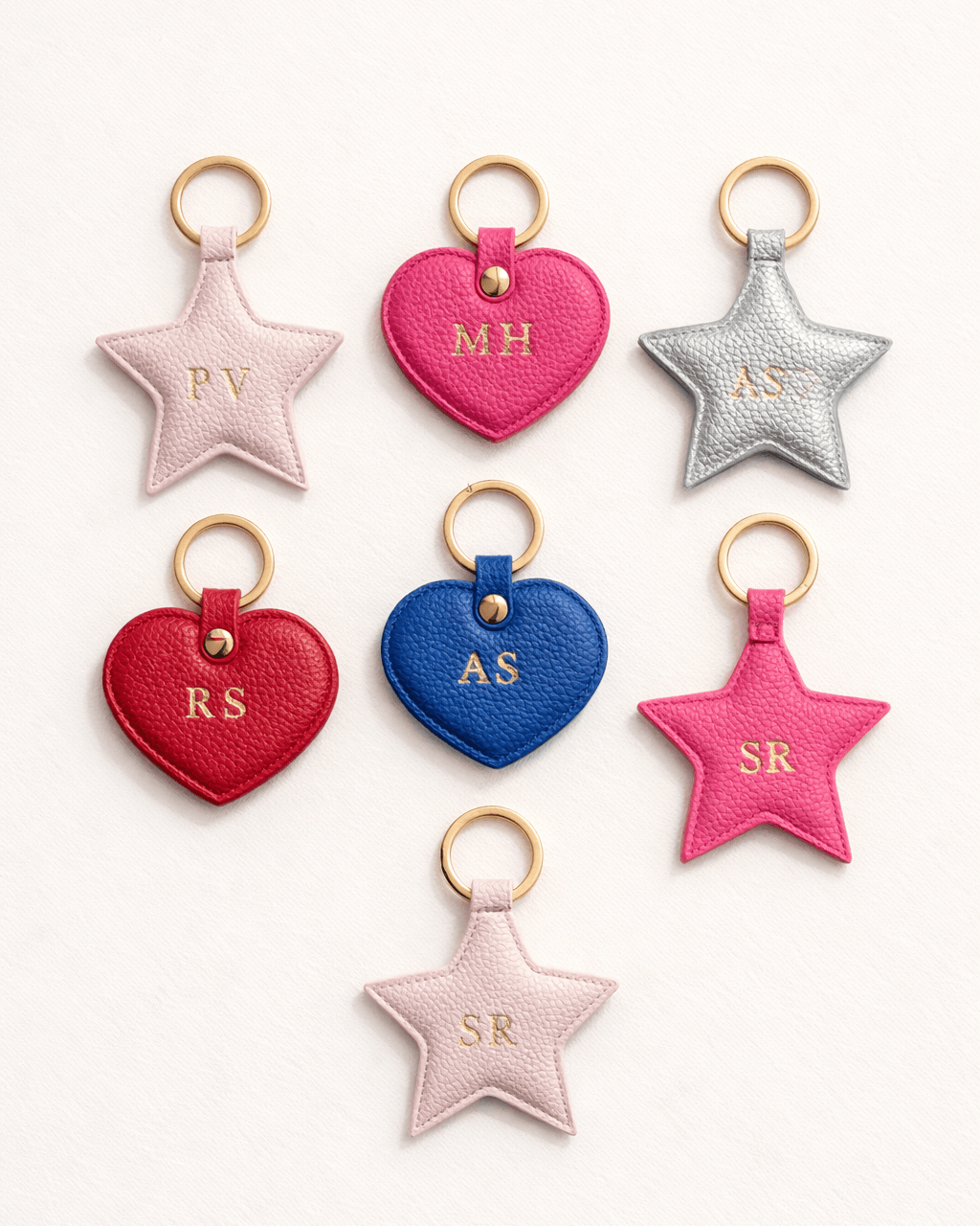 Personalised Star Key Ring