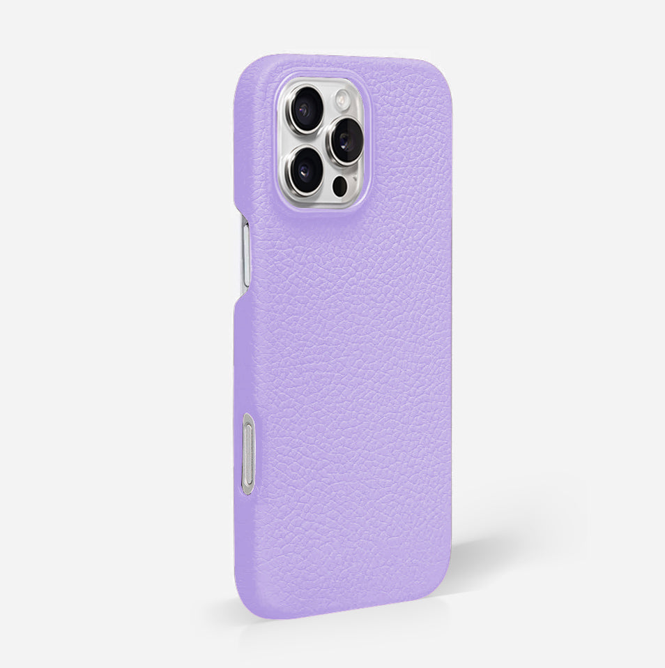 Lilac Pebble Leather Phone Case