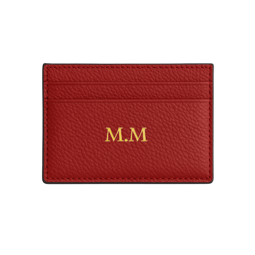 Pebble Leather Card Holder