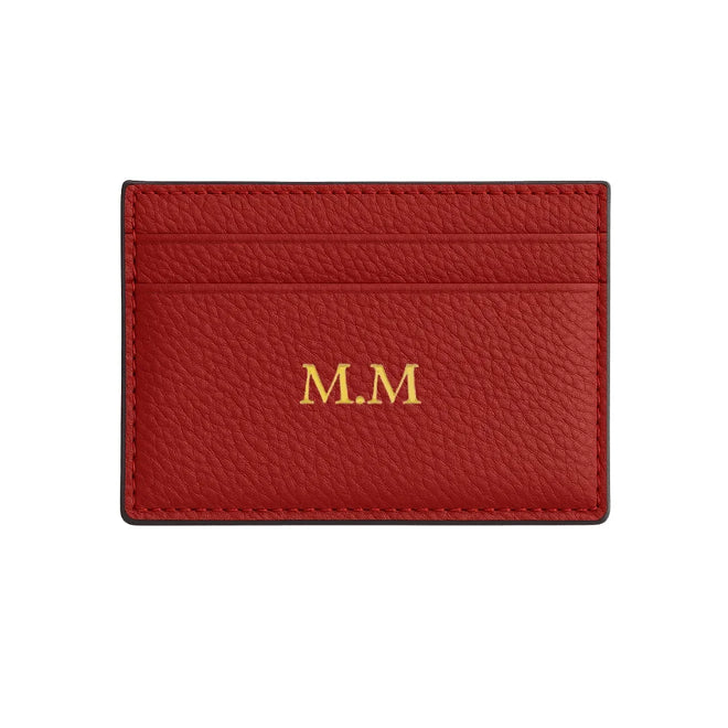 Pebble Leather Card Holder