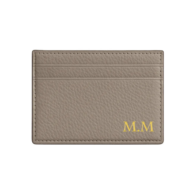 Pebble Leather Card Holder