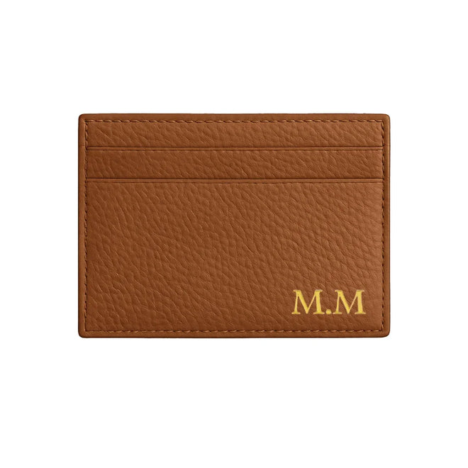 Pebble Leather Card Holder