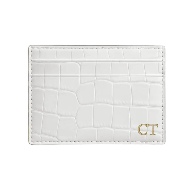 Croc Leather Card Holder